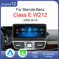 For Mercedes Benz E W212 E300 350 2009 to 2015 Android 12 CarPlay 4G Car DVD Radio GPS Navigation Multimedia Player HD Screen