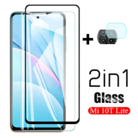 2 in 1 protective Safety glass For Xiaomi Mi 10T Lite 5G Glass Xiomi mi10T Lite Tempered Screen Film Camera Protector Mi 10TLite