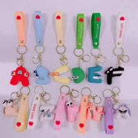 Alphabet Lore Keychain Figure Toys Cute A B C Alphabet Number Ornament Bag Pendant Cosplay Props Toys Key Chain Keyring