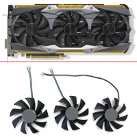 3pcs GA92S2U 0.46A GTX1080 TI GPU FAN For ZOTAC GTX1080Ti AMP EXTREME GTX 1080 Ti Core Edition Graphics card Heat sink cooling