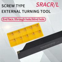 SRACR/L SRACR2020/SRACR2525 Metal Lathe Cutting Lathe Machine CNC Turning Tools for RCMT06 insert External Turning Tool Holder