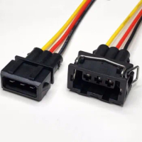 3 Pin Male and Female Waterproof Housing Frog Light Plug Wiring Harness Electric Cable Connector 357972763 For Volkswagen