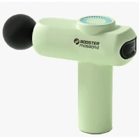 Booster MaseTina 迷你按摩槍 - 綠色 | 附6個按摩頭 | 448g迷你輕巧 |2000-2800rpm