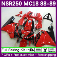 Fairing For HONDA NSR250R MC 18 NS250 NSR 250 R 250R CC 88 89 33No.20 MC18 PGM2 NSR250 R RR NSR250RR 1988 1989 Body red glossy