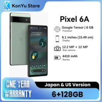 Brand New Google Pixel 6A 5G Android 6+128GB 6.1" NFC Octa Core celulares Japan Version Original Smartphone