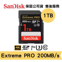 新款 SanDisk ExtremePRO 1TB SDXC U3 V30 高速記憶卡(SD-SDXXD-1TB)