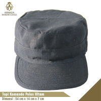 Topi Komando Polos Warna | Topi Komando Seal/Marine | Topi Komando Security Coklat