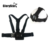 Adjustable Chest Strap and Head Strap Mount Belt for Gopro Hero 9 8 7 6 5 SJCAM SJ4000 Osmo Xiaomi Yi Action Camera Accessories