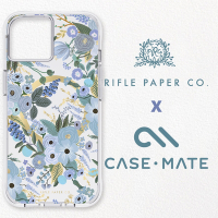 美國 CASE·MATE x RPC 限量聯名 iPhone 14 Plus環保抗菌防摔殼MagSafe - 花園派對 - 藍