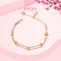 Kimora - Gelang Tangan Titanium Wanita Double Layer Jedar Lara Gtt114
