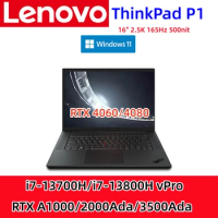 Lenovo Laptop ThinkPad P1 Hermit 2023 i7-13700H/i7-13800H vPro 16G/32G/64GB+1T/2T SSD RTX 3500Ada 16" 2.5K 165Hz 500nit Notebook