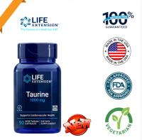 Taurine 1000mg Life Extension 90เม็ดผักเจี๊ยบ  สารเสริมทัวรีน สุขภาพดี