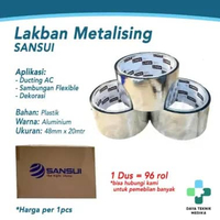 SANSUI Duct Tape Metalising Lakban Metalizing Bukan Aluminium