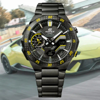 【CASIO 卡西歐】EDIFICE WINDFLOW 太陽能 藍芽 方程式賽車雙顯錶(ECB-2200RC-1A9)