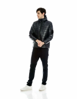 Puffer Jaket / Polos Puffer Jacket / Jaket Branded / Jaket Pufer Premium Unisex Musim Dingin Hitam P