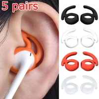 5/1Pairs In-Ear Silicone Earbud Covers Sports Non-Slip Headphone Pads for Apple Airpods Air Pods Headphone Dustproof Accessories