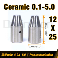 EDM Electrode Guide ，12 * 25 Ceramic Guide, 0.1 to 5 , Drill Tube Guides, EDM Drilling Parts for EDM Small Hole Drilling