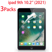3 Packs PET Soft Film For Apple iPad 10.2 2021 9th Generation Screen Protectors Protective Film A2603 A2604 Tablet Soft Film