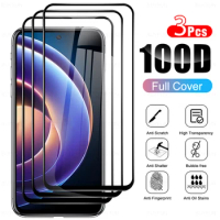 3Pcs HD Black sealing edge tempered glass film For Redmi 12R Full Cover screen protector For Redmi 12R Pro Protective Glass Film