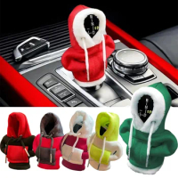 Car Gearshift Cover Winter Warmth Shift Knob Sweater Shirt Automotive Interior Novel Accessories Universal Fit Knob Ideal Gift