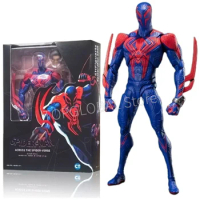 Spiderman 2099 Ct Action Figure Across The Universe SHF Miguel O'Hara Spiderman Miles Morales Gwen Stacy Action Figures Toy Gift