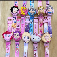 Jam tangan anak musik buka tutup HELLO KITTY, PRINCEZ, KUDA PONI, LOL, MICKEY, BARBIE, FROZEN, BATMA