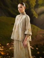 Heaven Lights Prive - Celine Set - Atasan Wanita Skirt Wanita XL Almond Creme