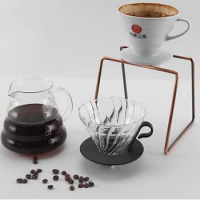 Coffee Dripper Stand Metal Coffee Filter Holder Reusable Pour Over Coffee Filter Rack Metal Frame Holder Drip Cup Bracket