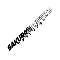 【Tenn】 สติ๊กเกอร์ JDM Sakura Drifters สำหรับตกแต่งกระจกหน้าต่างรถ อุปกรณ์ภายนอกสำหรับกระจกหน้ารถ กัน