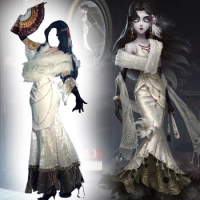 Game Anime Comic Identity V Cosplay Costumes Hunter Geisha Michiko Red Butterfly Resilience of Bamboo skin Cosplay Costume Dress