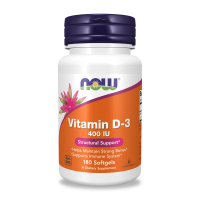 即期品【NOW Foods】維生素D3膠囊1瓶(180顆/美國原裝)