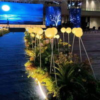 LED蘆葦燈 發光圓球戶外防水草坪綠化帶夜景亮化裝飾燈美陳裝飾燈