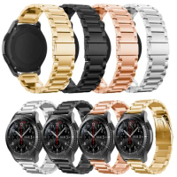 Suitable for Samsung Galaxy Watch 46mm, stainless steel strap suitable for Samsung Gear S3 Frontier/Classic 22mm metal strap