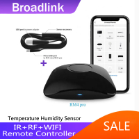 BroadLink RM4รุ่น Pro Wireless Universal Remote Hub พร้อมเซ็นเซอร์อุณหภูมิและความชื้น HTS2 Smart Home Solution