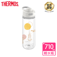 【THERMOS 膳魔師】momo獨家小熊維尼甜甜圈篇彈蓋輕水瓶710ml(TP4329WP-CL)