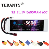 60C Max 80C 3S 11.1V 5600mAh LiPo Battery For Freestyle Drone Car Tank Buggy FPV Quadcopter Battery with XT60 XT90 EC5 Plug