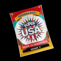 Wantex Super Pewarna Jeans Pakaian USA HITAM BLACK Tie Dye Baju Sumbo Sumba Kain Wantek Jumputan Ika