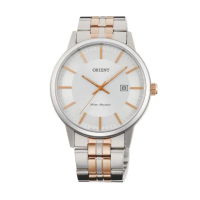 【ORIENT 東方錶】ORIENT 東方錶 PAIR系列 極簡藍寶石鏡面石英對錶 男生鋼帶款 - 40mm(FUNG8001W)