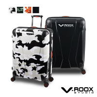 V-ROOX STUDIO 母親節 24吋 26吋 27吋 中短程旅行推薦硬殼拉鏈行李箱(方形箱 防爆拉鏈箱 可擴充箱)