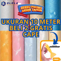 Wallpaper Sticker Dinding Embos 10 M | polos Uk 45 cm x 10 m UNTUK RUANG TAMU ATAU KAMAR