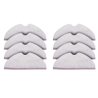 Mop Pad 8 Pack Microfiber Mop Cloth For Roborock S6 S6 Pure S6 Maxv S5 Max S5 Robot Vacuum Cleaner Mop Replacement