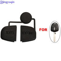 jingyuqin 3 Buttons Remote Car Key Rubber Pad Case For Mitsubishi Pajero Sport Outlander Grandis ASX Shell Part