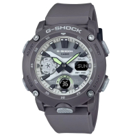 【CASIO 卡西歐】G-SHOCK 黑暗空間 散發光芒 酷炫設計雙顯錶款 灰 GA-2000HD-8A_47mm
