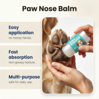 Pet Nose and Paw Care Cream Gentle Formula with Fine Texture for Daily Care of Dry Skin in Dogs and 