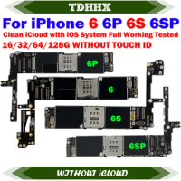 For iPhone 6 6S Free iCloud Logic Board Good Tested for iPhone 6Plus 6SPlus 5.5inch Motherboard Full Chips iOS System
