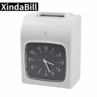 W-S1 Digital Attendance Machine Time Recorder Fingerprint/Password Punch Card Time Clock Office Staffs Check in Punching Machine