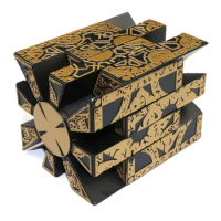 1: 1 Hellraiser Cube Puzzle Box Removable Lament Horror Film Series Puzzle Box Cube Full Function Needle Props Model Ornaments
