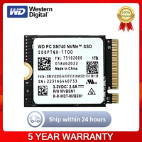 Western Digital WD SN740 512GB 1TB 2TB M.2 SSD 2230 NVMe PCIe Gen 4x4 SSD For Microsoft Surface ProX Surface Laptop 3 Steam Deck