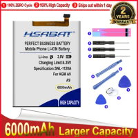 HSABAT 0 Cycle 6000mAh Battery for AGM A9 High Quality Replacement Accumulator