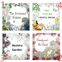 Children Adult Relaxation Secret Garden An Inky Treasure Hunt Coloring Painting Book(Pen Not Include